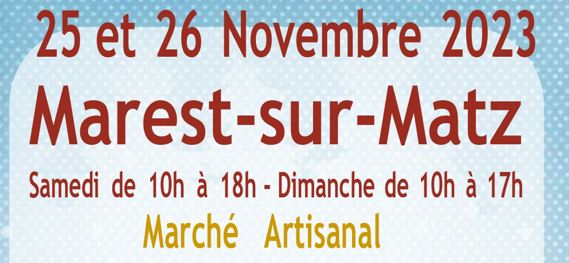 Marché de Noël de Marest-sur-Matz, Oise (60)