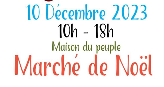 Marché de Noël à la Maison du Peuple de Clermont-Ferrand, Puy-de-Dôme (63)