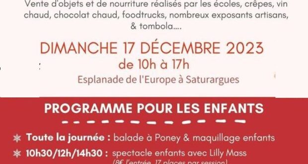 Marché de Noël à Saturargues, Hérault (34)
