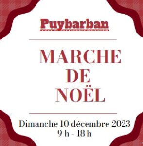 Marché de Noël de Puybarban, Gironde (33)