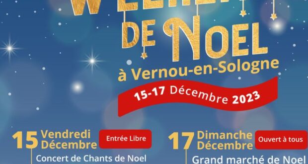 Marché de Noël de Vernou-en-Sologne, Loir-et-Cher (41)